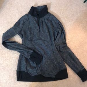 Grey and Black Lululemon quarter zip